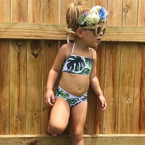 Verano Niños Split Trajes De Baño Niñas Niños Playa Bikini