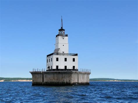 North Manitou Shoals Lighthouse Lake Lighthouse Lake Michigan