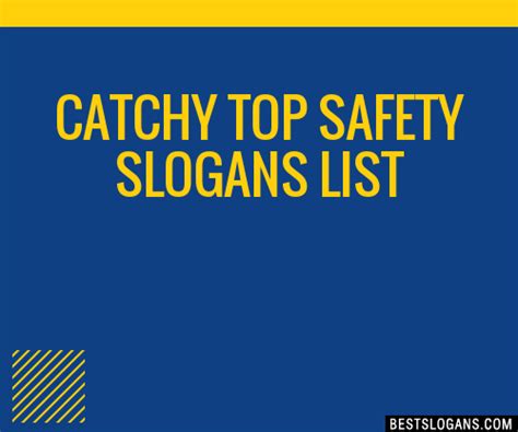 100 Catchy Top Safety Slogans 2024 Generator Phrases And Taglines