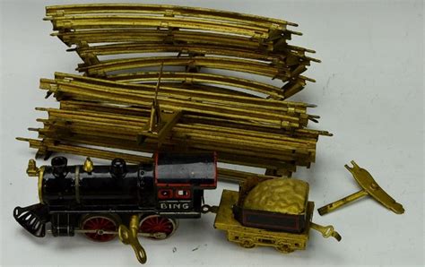Bing Clockwork Wind Up Cast Iron Train Engine