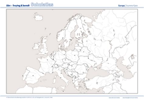 Europakarte din a4 zum ausdrucken. Karte Von Europa Stumm