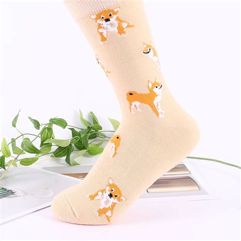 Womens Corgi Pattern Socks Comsocks