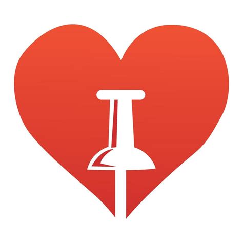 Pin Love Logo Template Design 18733388 Vector Art At Vecteezy