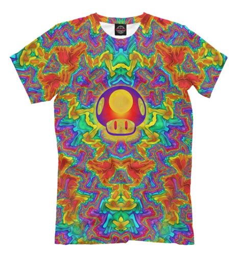 Psychedelic Mario T Shirt Mens And Womens All Sizes Etsy