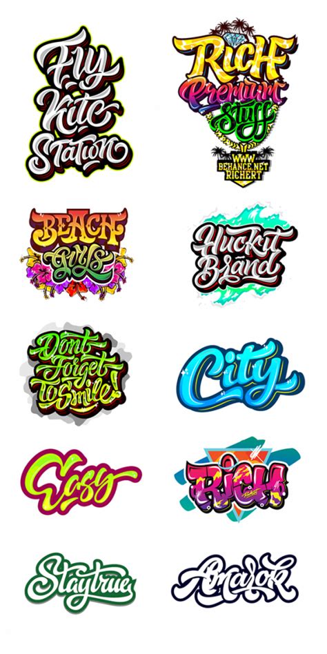 Logos / Prints 13-14-15 part 3 on Behance #behance #behance #letras | Граффити в виде алфавита ...