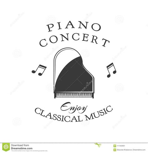 Create your own music lessons business logo design in seconds with truic's free logo generator online. Vector Illustration Of Logo For Piano Lessons Or Concerts ...