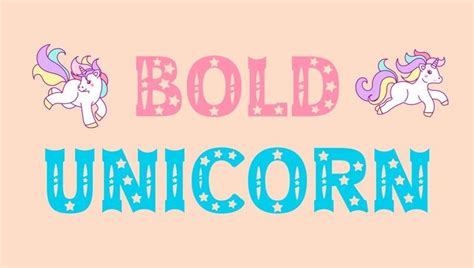 14 Cute Unicorn Fonts 🦄 Design Inspiration