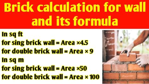 Brick Calculation Brick Calculation For Wall And Its Formula Civil Sir