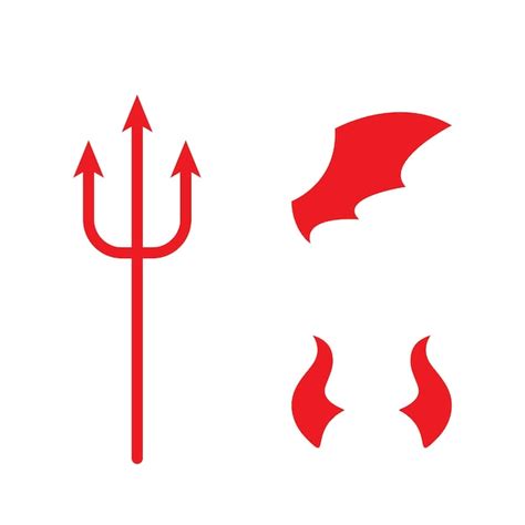 Premium Vector Red Devil Logo Vector Icon Template