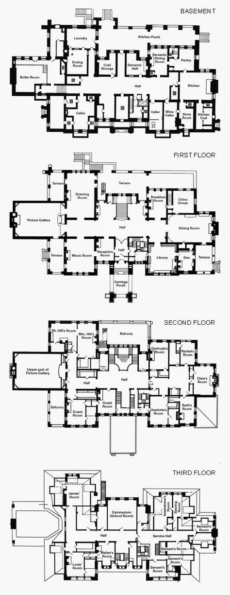 James J Hill House Floor Plan For All Levels Historic Minneapolis