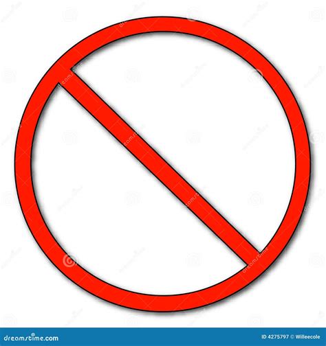 Not Allowed Symbol Royalty Free Stock Photography Image 4275797