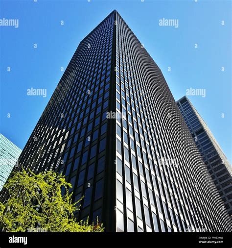 Seagram Building Park Avenue Manhattan New York America Usa Stock