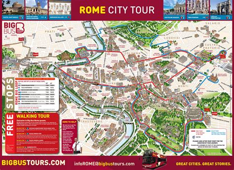 Bus Rouge Rome Map Of Rome United Airlines And Travelling