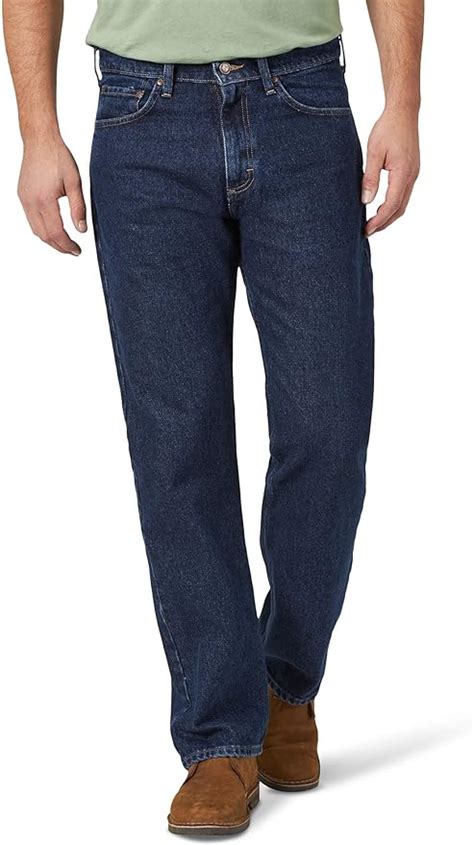 Wrangler Mens Classic 5 Pocket Relaxed Fit Cotton Jean Amazonca