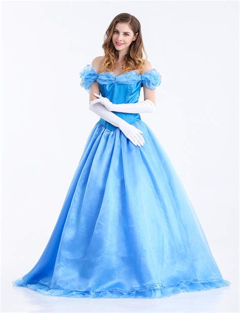 Cinderella Costume Adult Princess Cinderella Dress Halloween Costumes