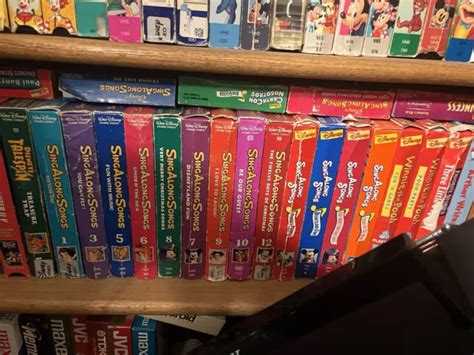 Disney Vhs Lot Sing Along Songs Tapes Picclick