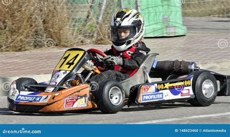 Professional Go Kart Racing Editorial Image Image Of Concentration