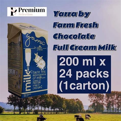 Yarra By Farm Fresh Full Cream Milk With Straw 200ml X 24 Packs 1