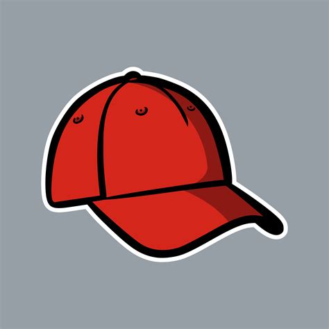 Baseball Red Hat Logo Icon Vector Asset 4448770 Vector Art At Vecteezy