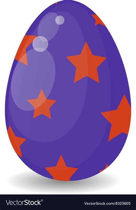 Color Easter Egg Cartoon Spring Decoration And Vector Image