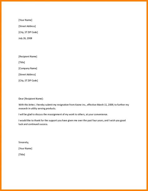 How to write a resignation letter. New Simple Resignation Letter Sample Download | Job ...