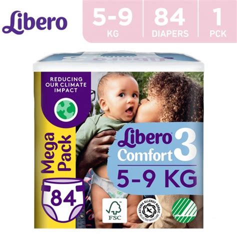 Buy Libero Comfort Fit Diapers Size 3 5 9 Kg 84 Pieces توصيل