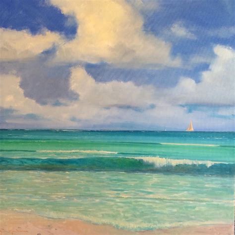 Pretty 2 Watercolor Paintings Easy Beach Scene Painting Abstract