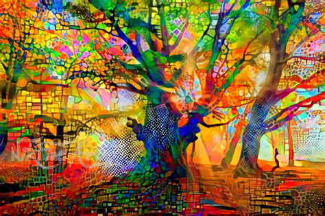Colorful Tree Painting At Explore Collection Of