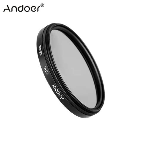 Andoer 58mm Digital Slim Cpl Circular Polarizer Polarizing Glass Filter