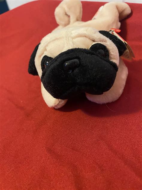 Ty Beanie Babies Pugsly The Dog Rare With Special Etsy