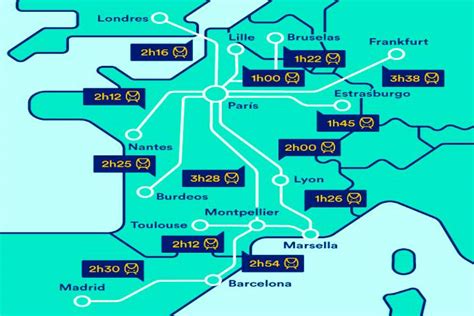 Mapa Ferroviario De Francia