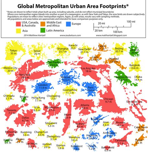 Global Metropolitan Urban Area Footprints