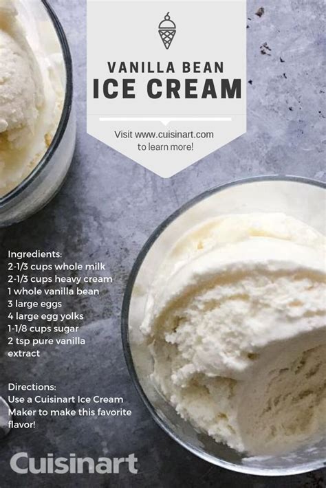 Cuisinart Vanilla Ice Cream Recipe Simple No Cook Vanilla Bean Ice