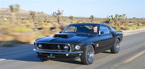 1969 Ford Mustang Boss 429 Front View In Motion Wallpaper Autowise