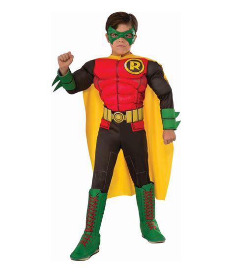 Dc Comics The New 52 Robin Muscle Boys Costume Superhero