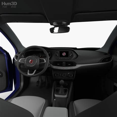 Fiat Tipo Hatchback With Hq Interior 2017 3d Model Vehicles On Hum3d