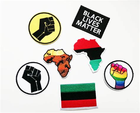Fist Black Lives Matter Iron On Patches Africa New Badge Embroidery