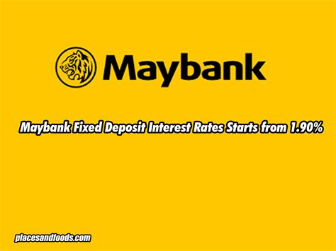 Shop best rates · fixed rate or arm · find your rate Maybank Fixed Deposit Interest Rates Starts from 1.90%