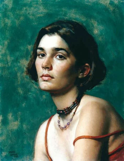 Daniel E Green Oil Painting Portrait Portrait Artist Woman Painting