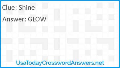 Shine Crossword Clue UsaTodayCrosswordAnswers Net