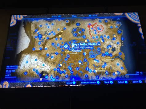 All Shrine Map Botw