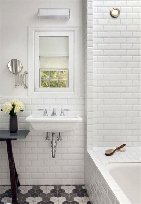 These classic black and white bathrooms exude elegance and style sure to last the ages. 24 black and white hexagon bathroom tile ideas and ...