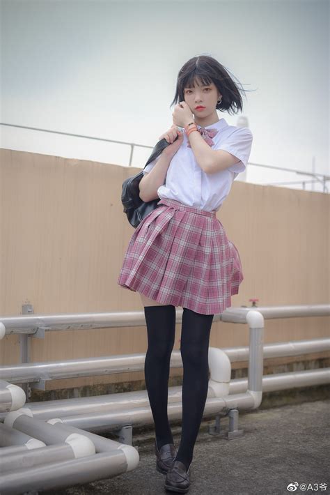 asian fashion girl fashion girls knee socks girls loafers female pose reference school girl