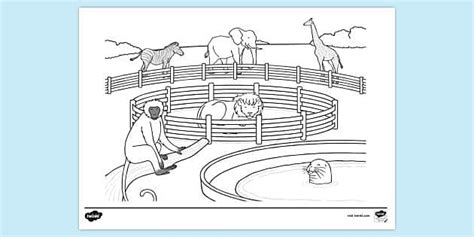 Free Printable Zoo Animals Colouring Page Colouring Sheets