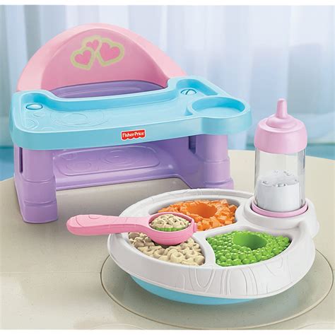 Fisher Price Servin Up Surprises High Chair Baby Food Set  