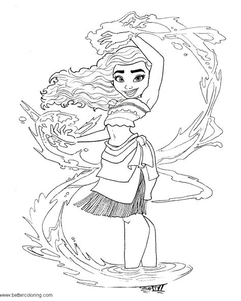 Princess Moana Coloring Page Free Printable Coloring Pages Porn Sex
