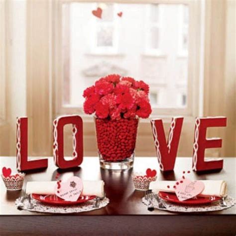 24 Romantic Valentines Day Table Decorations World Inside Pictures
