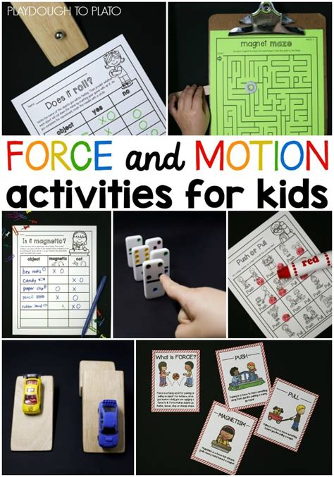 Force And Motion Activity Pack Playdough To Plato