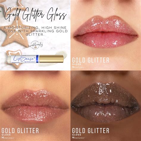 LipSense Gold Glitter Gloss Swakbeauty Com