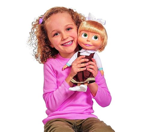 Shop Masha And The Bear Singing Doll 30cm And Accessories For Girls Age 3y Hamleys India